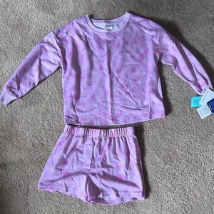 New 6/6x Girls' Pink Two-Piece Pajama Set - Long Sleeve Top & Shorts #B-31